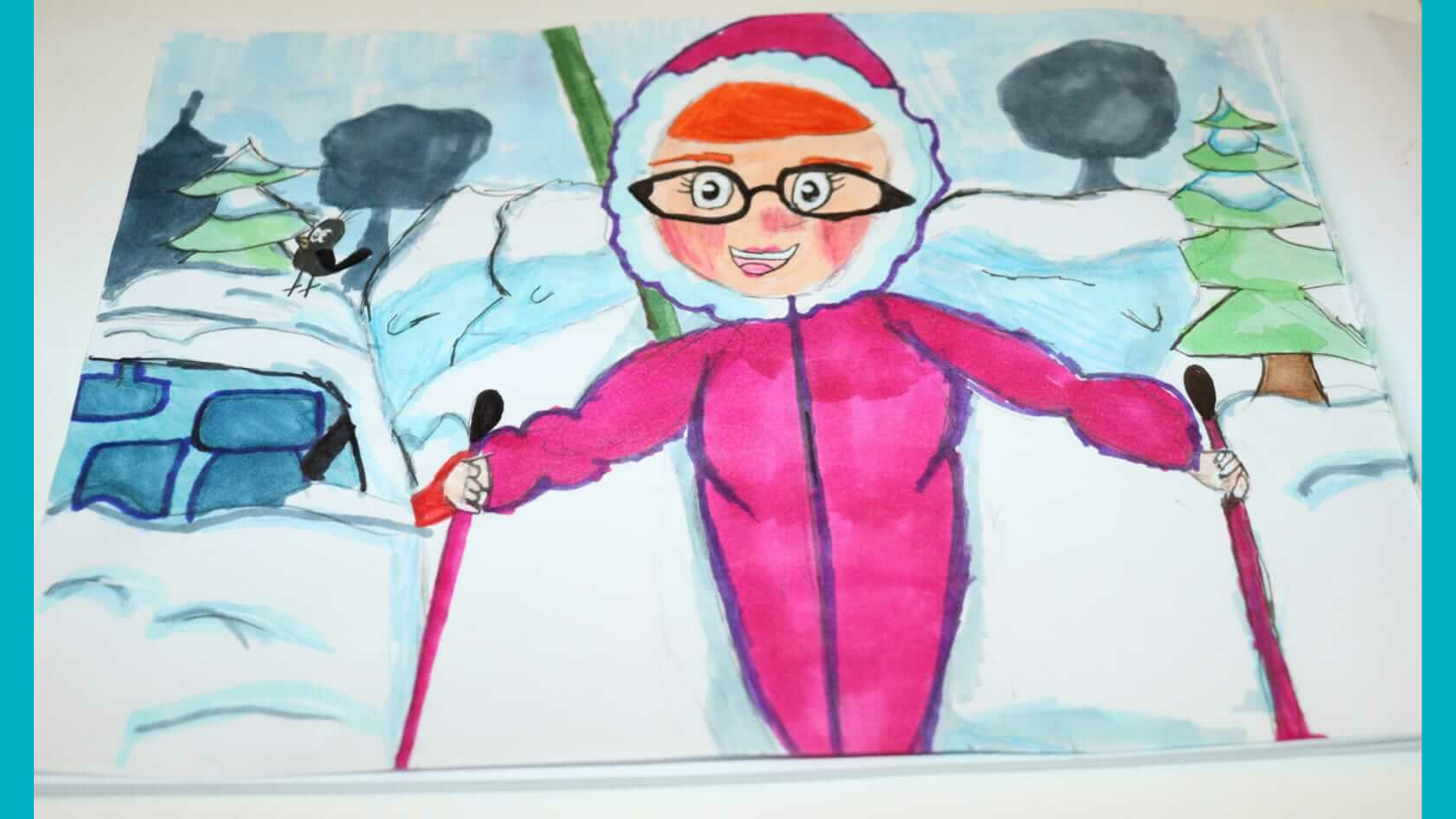Алина Паначева, 11 - Мама на лыжах